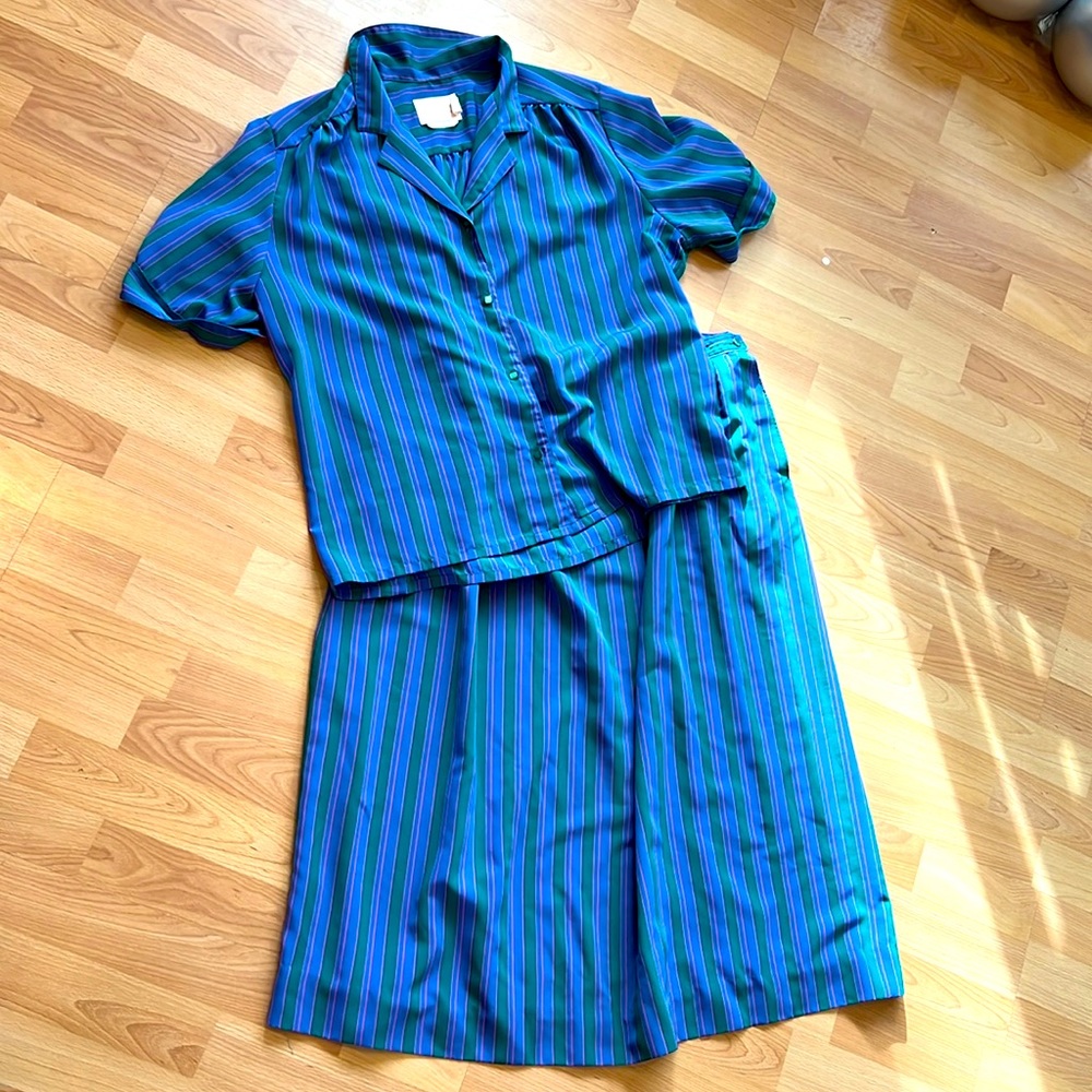 Pendleton Vintage Skirt Blouse Set 16 Country Sophisticated rare beautiful